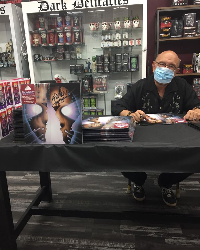The vinyls of Friday the 13th Part VII have been signed by composer Harry Manfredini at Dark Delicacies 8-9-2020.jpg